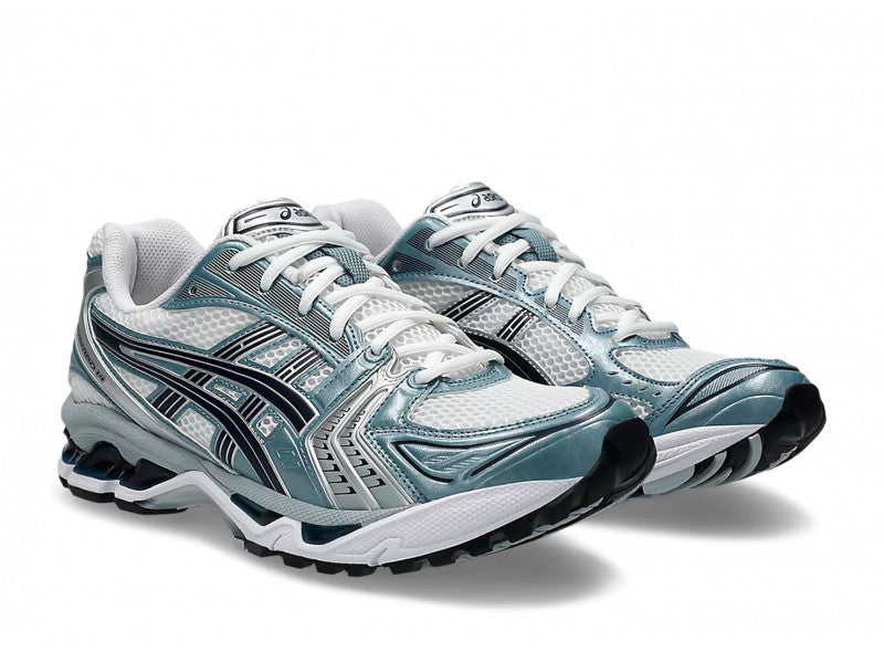 ASICS GEL KAYANO 14 White Fjord Grey – Sneakers rétro running au confort ultime