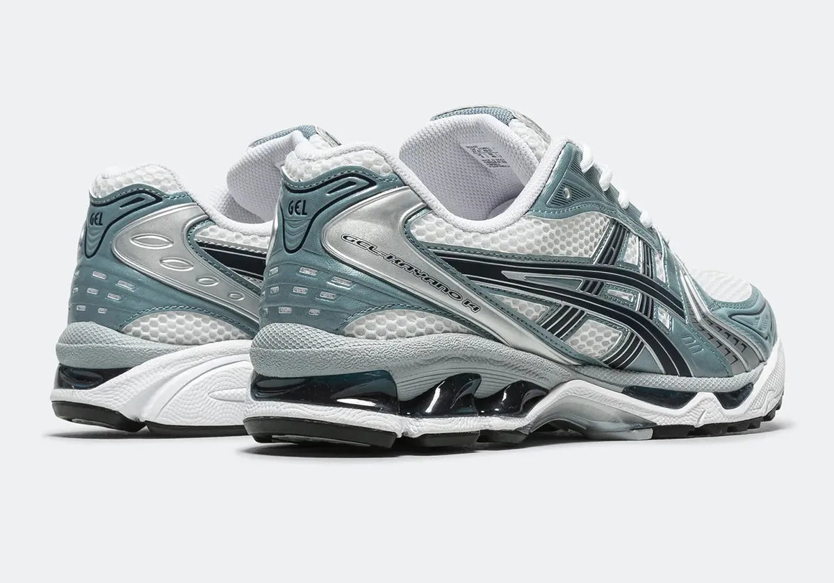 ASICS GEL KAYANO 14 White Fjord Grey – Sneakers rétro running au confort ultime