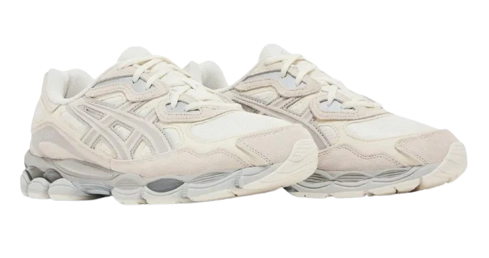 Asics Gris Crème