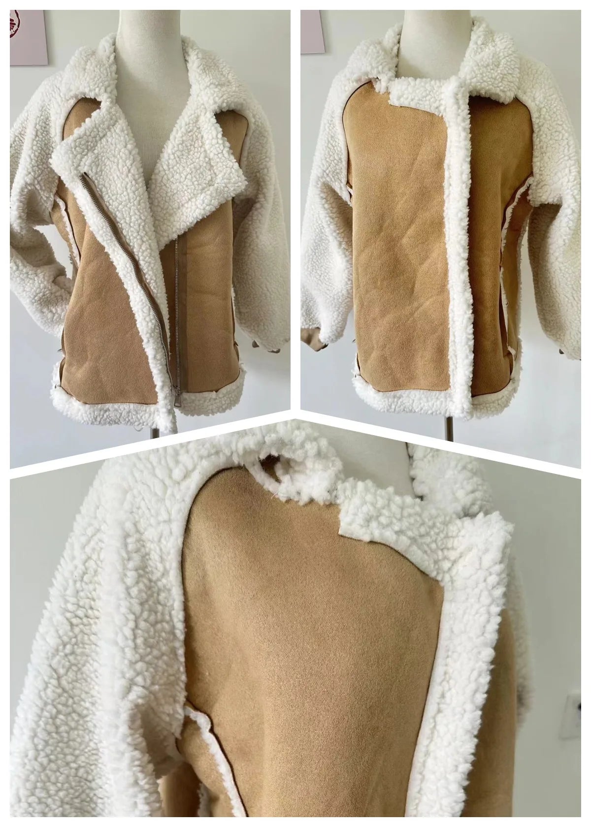 Veste en poile d'agneau