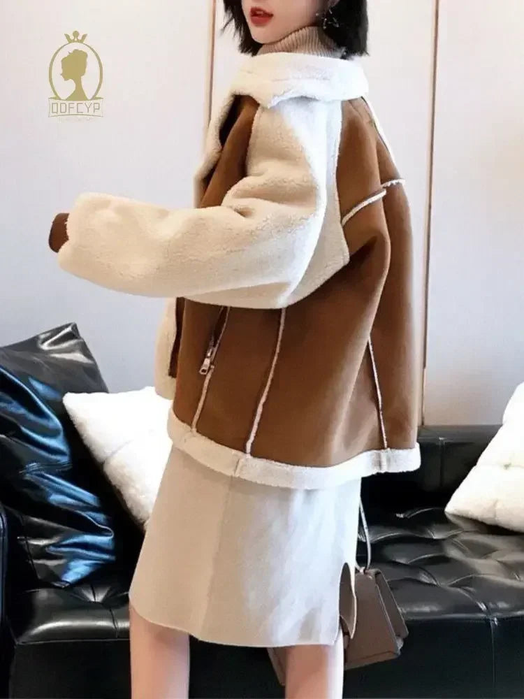 Veste en poile d'agneau