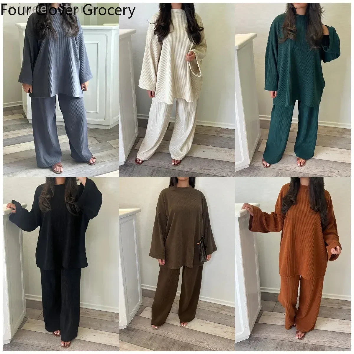 ensemble large en coton