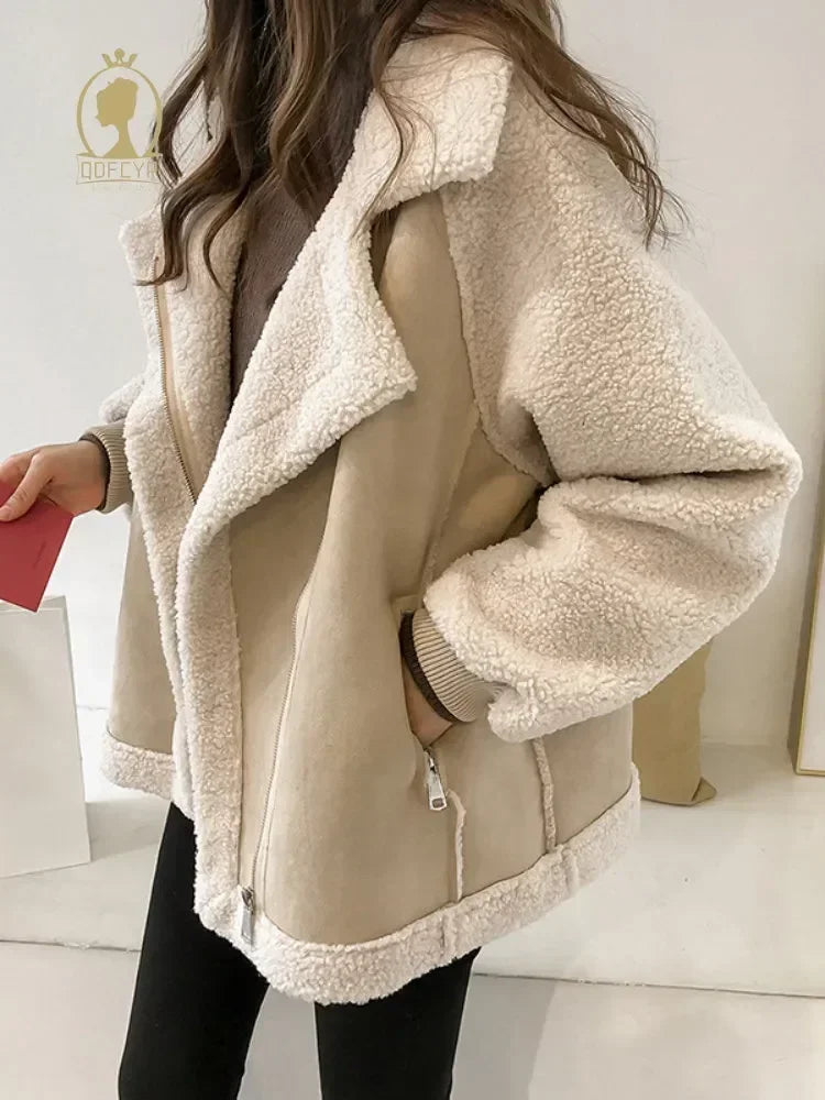 Veste en poile d'agneau