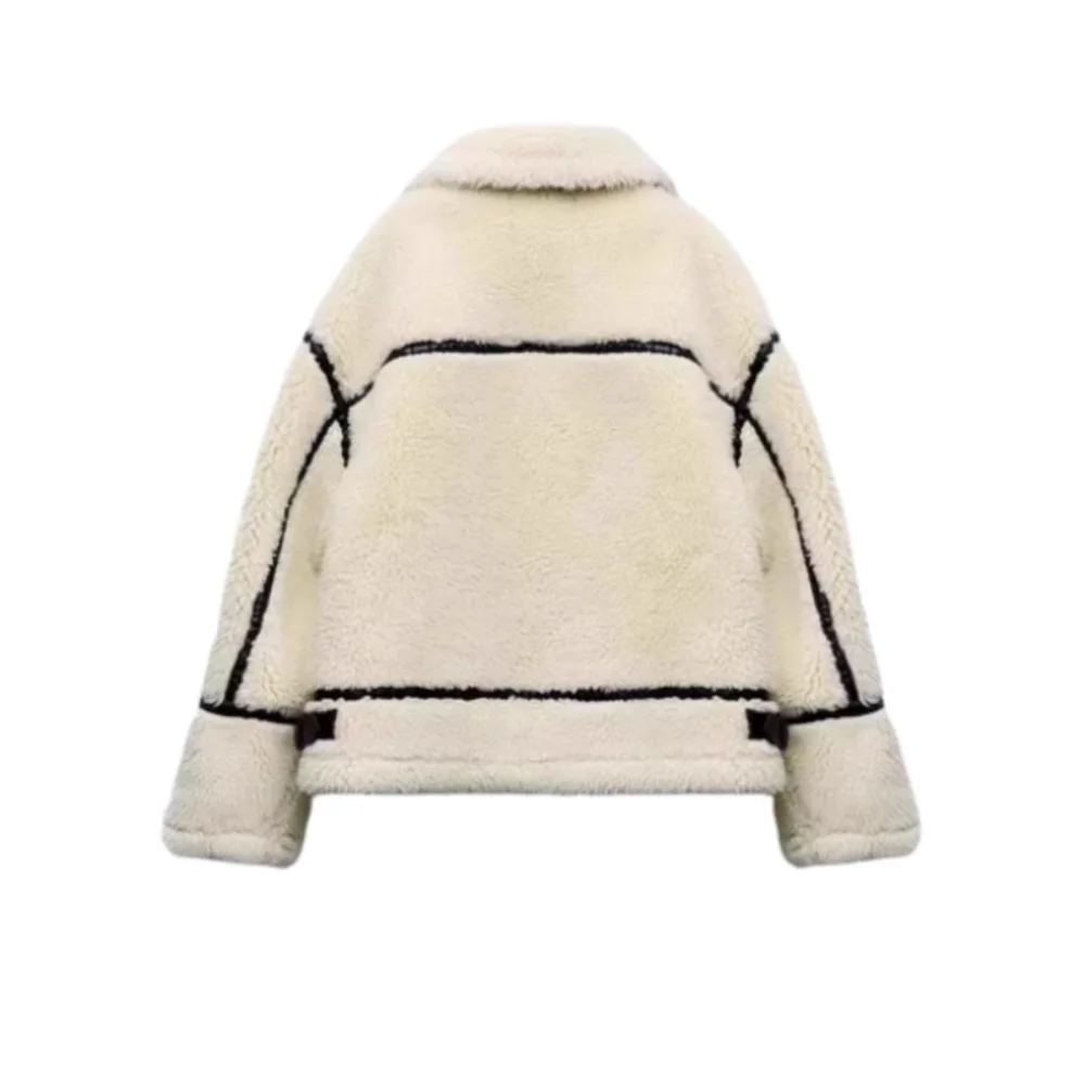 veste en fourrure d'agneau
