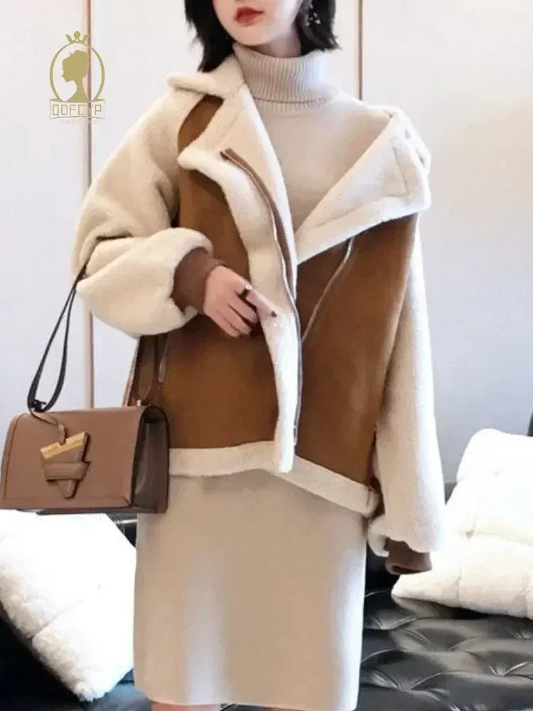 Veste en poile d'agneau