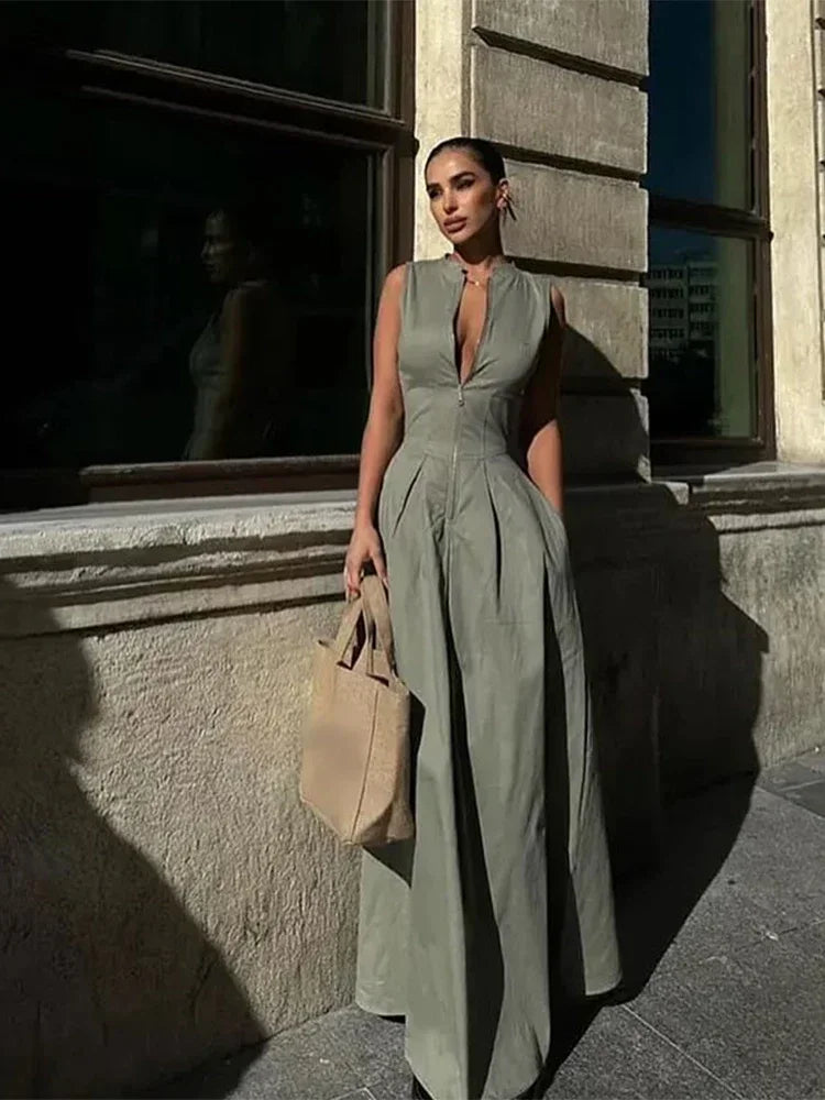 Robe très Elégante en coton et lin